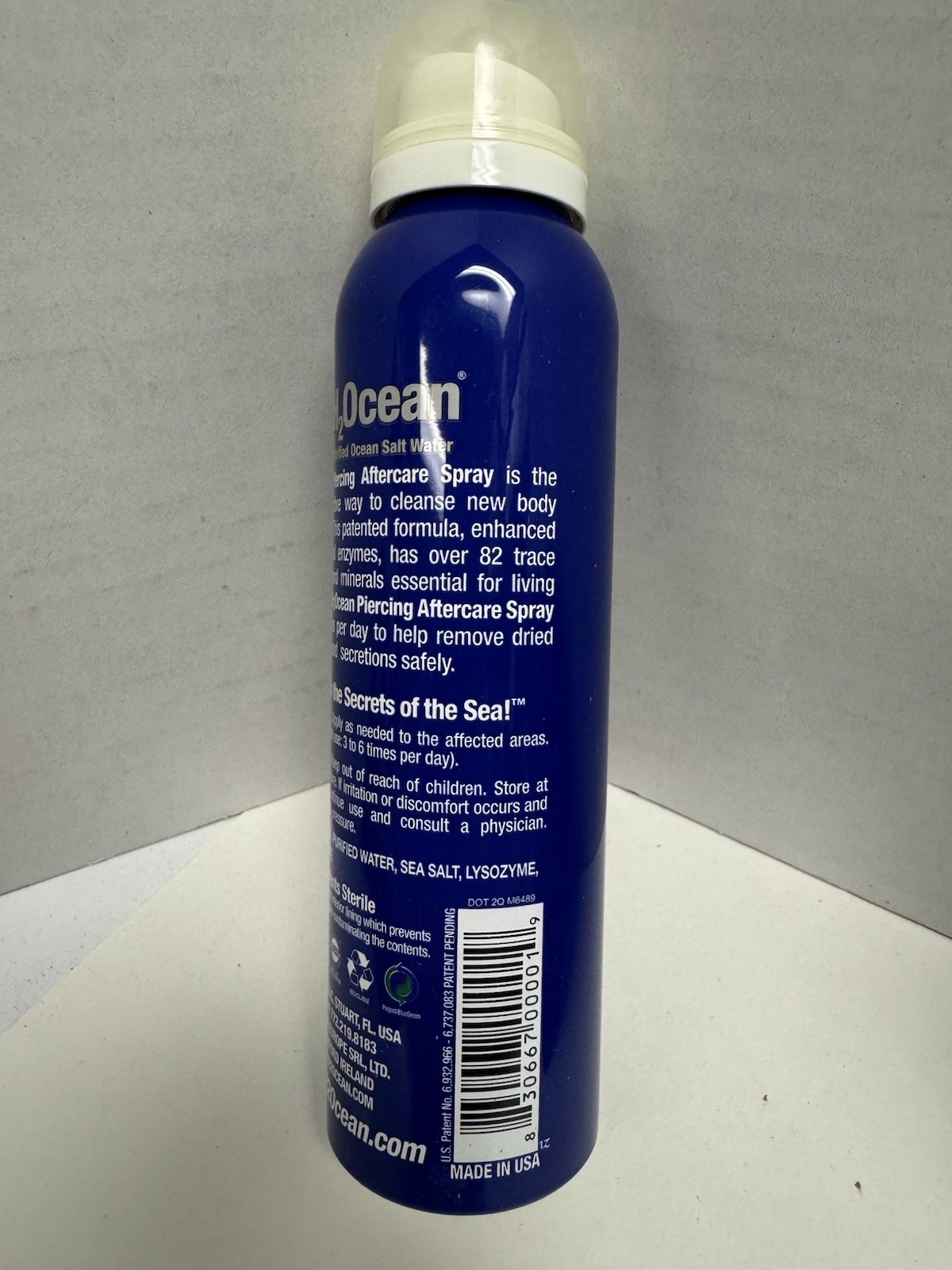6 Pack H2Ocean Piercing Aftercare Spray 4oz Body & Oral Piercings