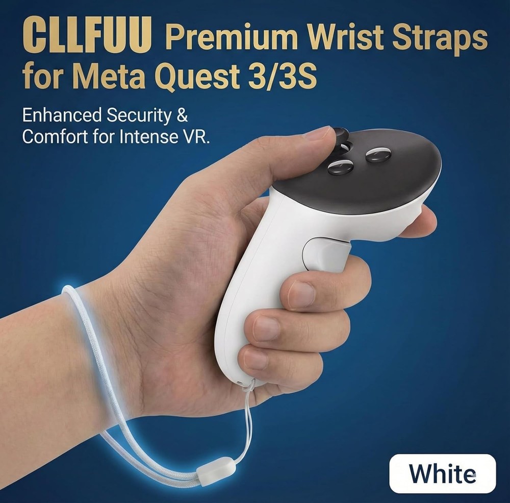 2Pack Fit for Meta Quest 3 3S Controller Strap,Adjustable Secure Controller Hand