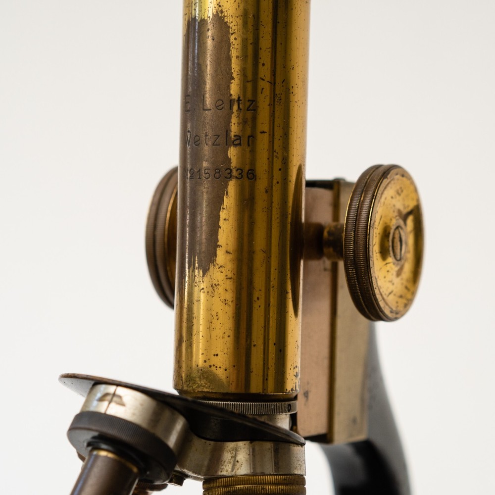 E. Leitz Wetzlar microscope 1912 Brass Microscope serial # 158336