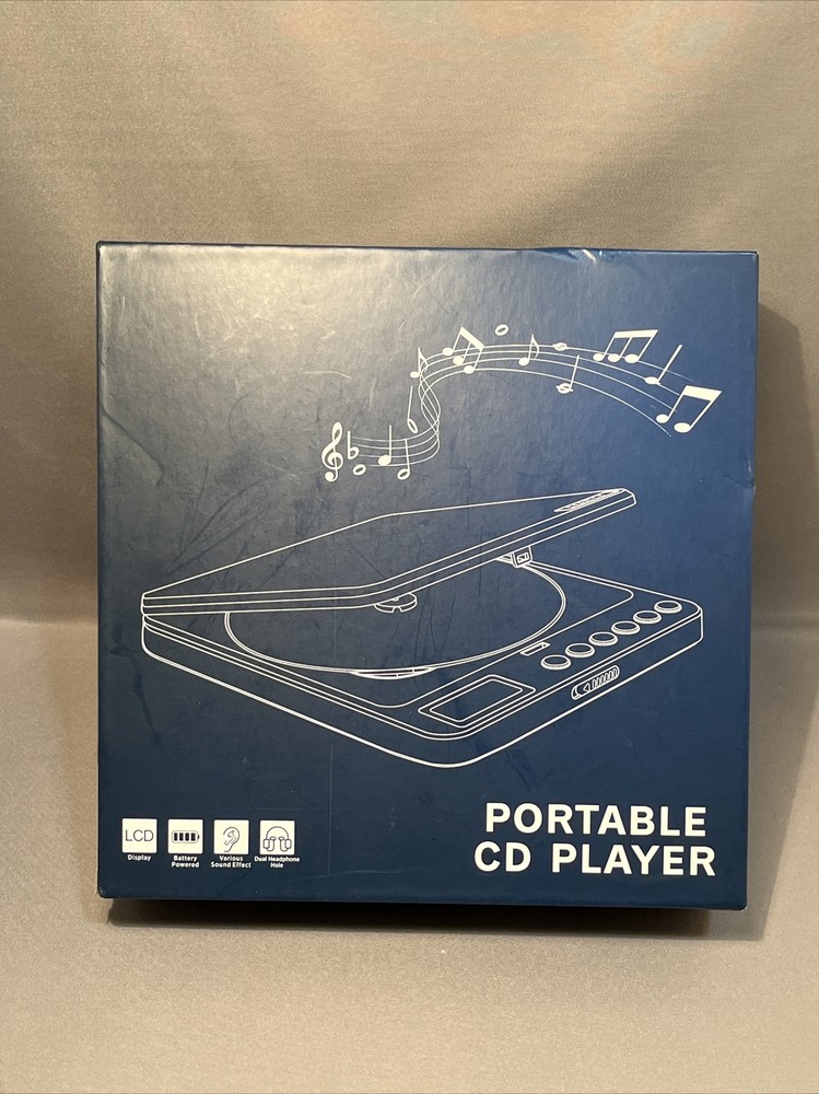Monodeal Portable CD Player with Headphones CW605 Compact Design CD Player
