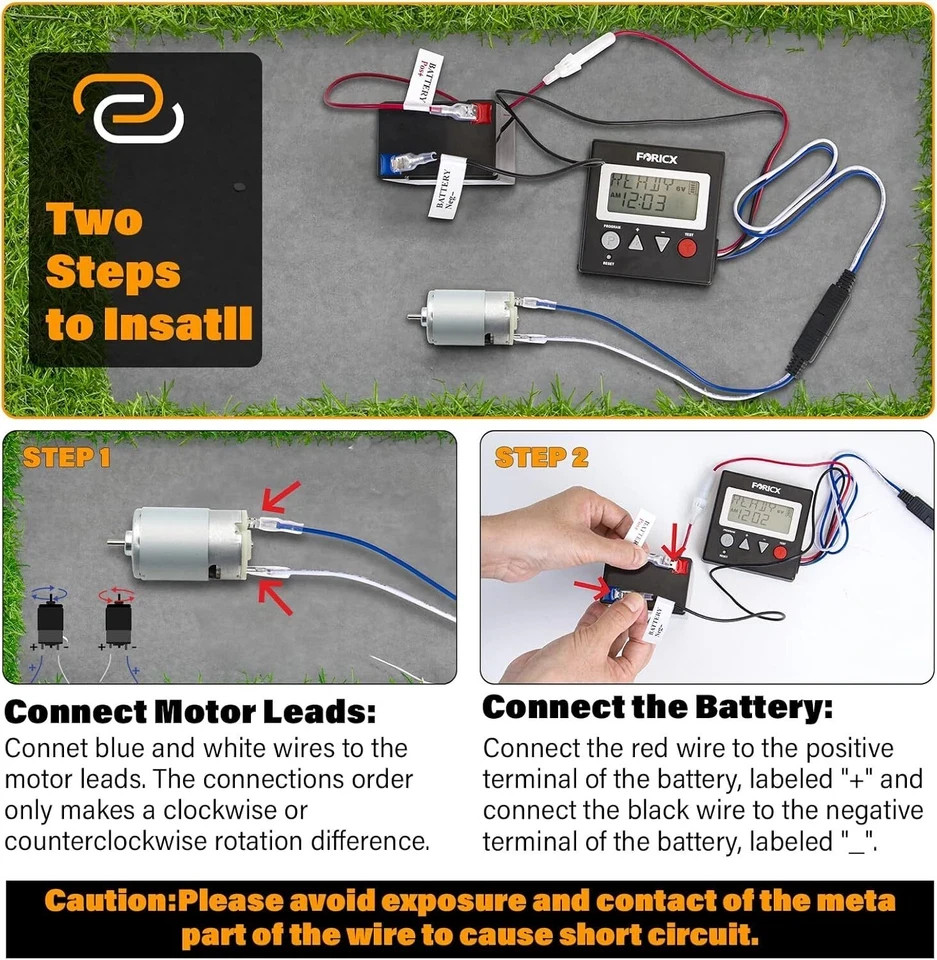 Feeder Digtal Timer, 6V/12V Feeder Digital Timer for Deer Feeder Goat Feede