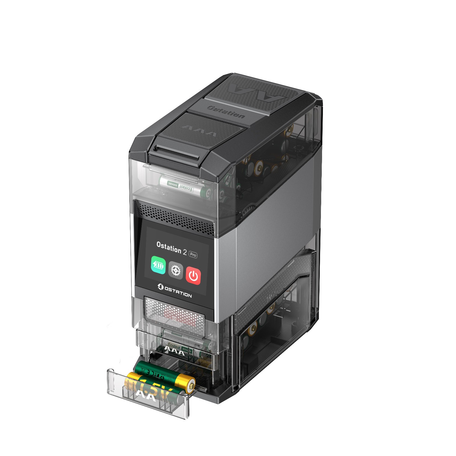 Olight Ostation 2 Pro 3-in-1 Smart Battery Hub for AA & AAA w/Touch Screen