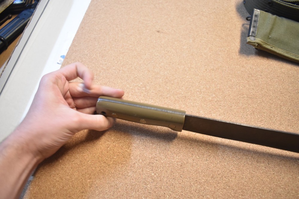 WW2 US Navy 1942 Machette w/ Web Belt