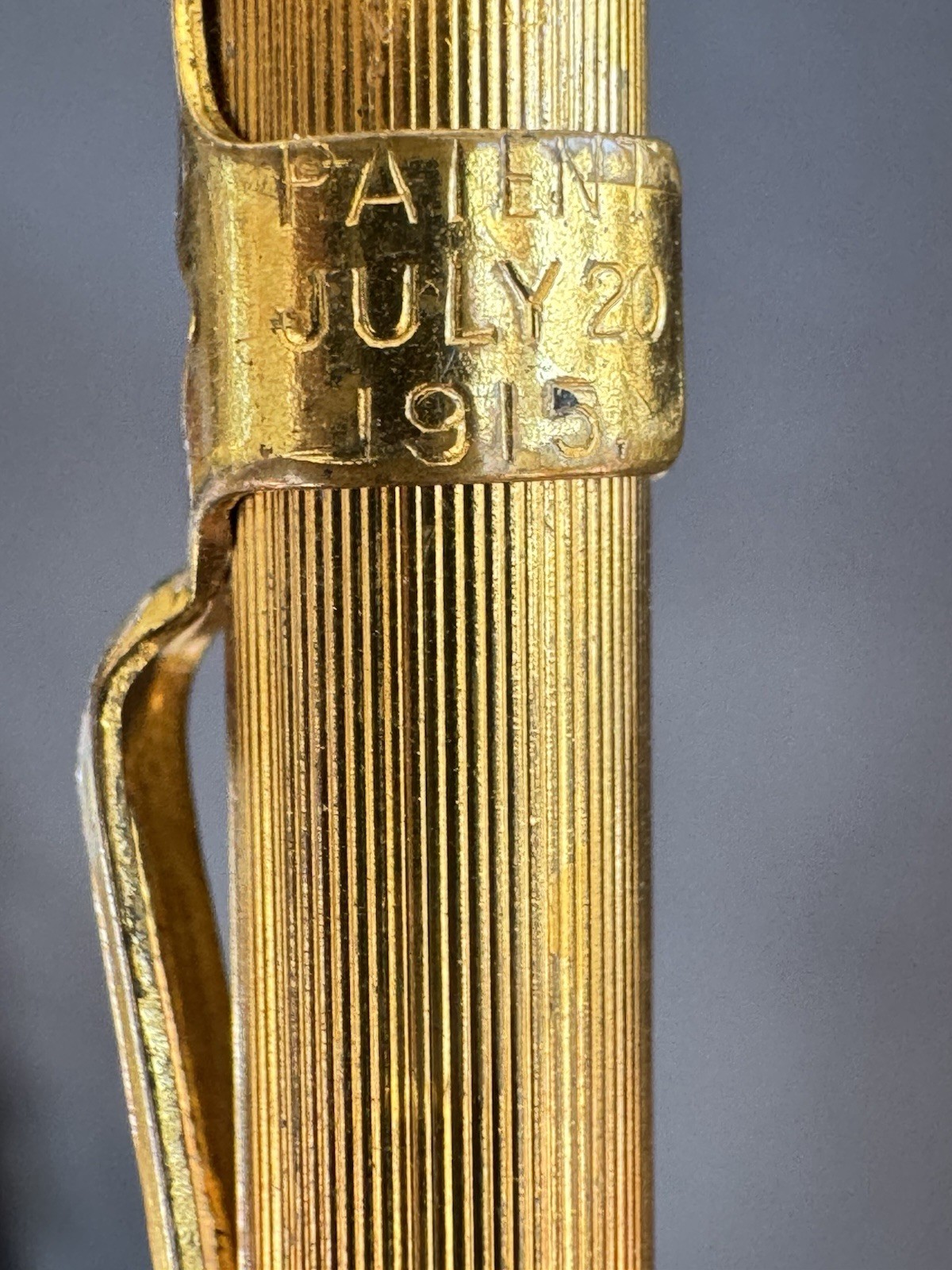 1915 Blaisdell Mechanical Pencil Co Gold Tone Plated - Rare Antique Parts Repair