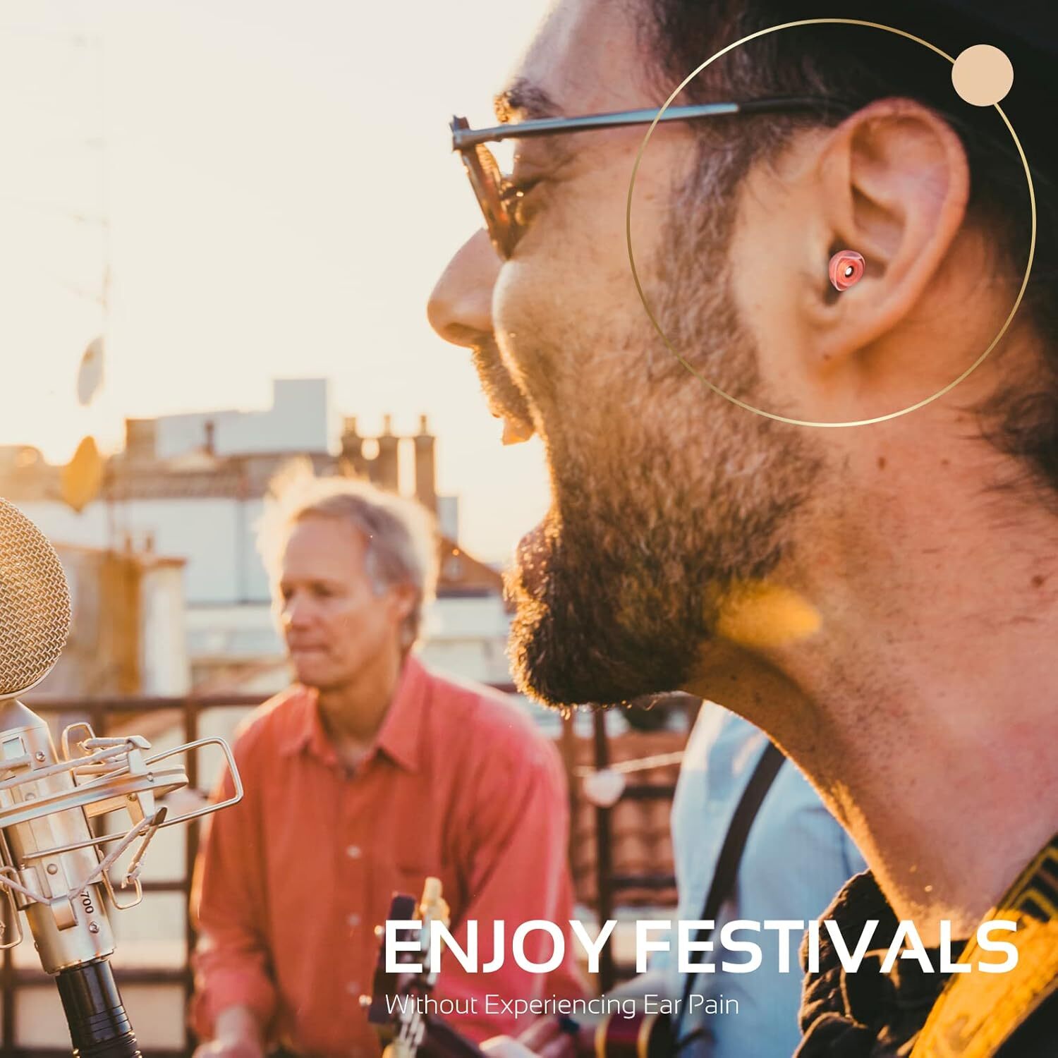 Reusable High Fidelity Ear Plugs, 24dB Advanced Filtering Tech Ear Protection US