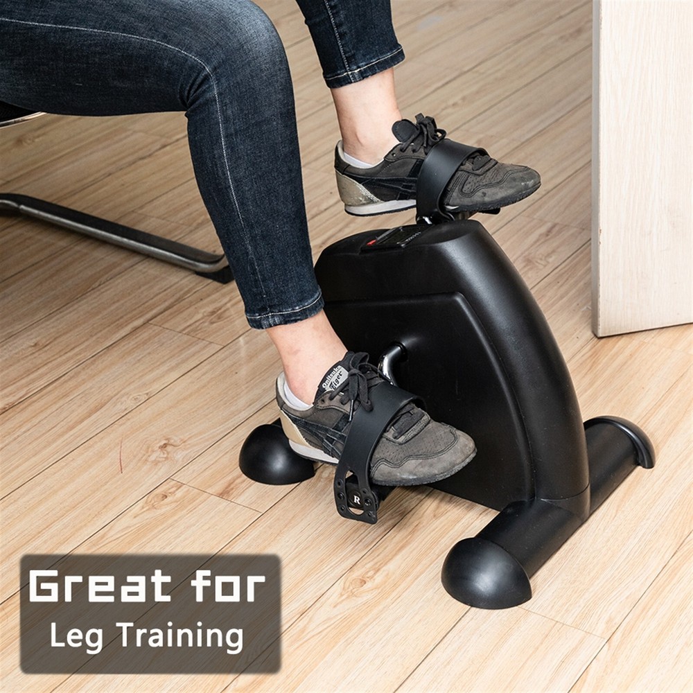 Hand Mini Exercise Feet Cycle Mini Stepper Bike Pedal Exerciser LCD Display