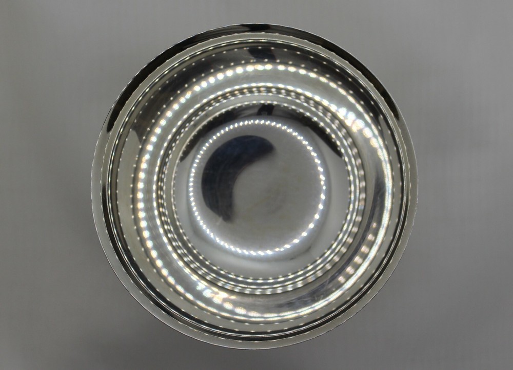 Silver Plate Footed Serving Bowl 4 x 2