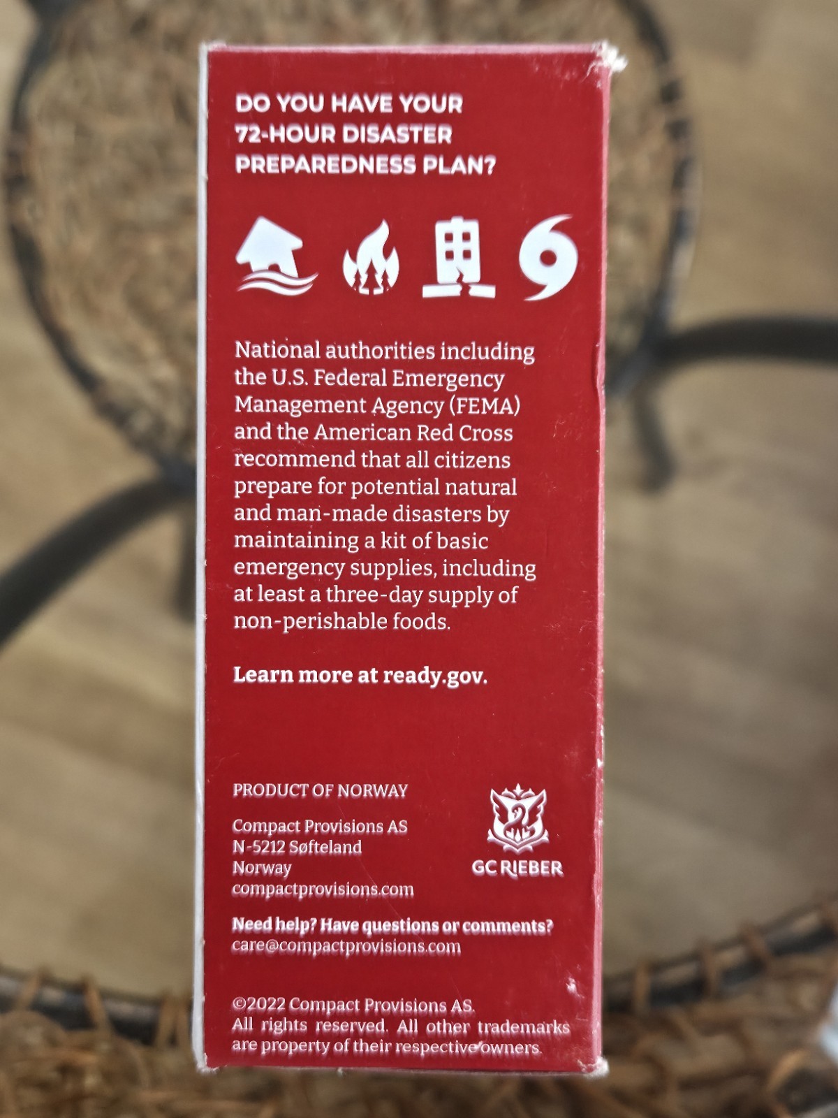 Emergency Survival Rations – BP-5s Compact Provisions, 9 Bars, Non-Perishable