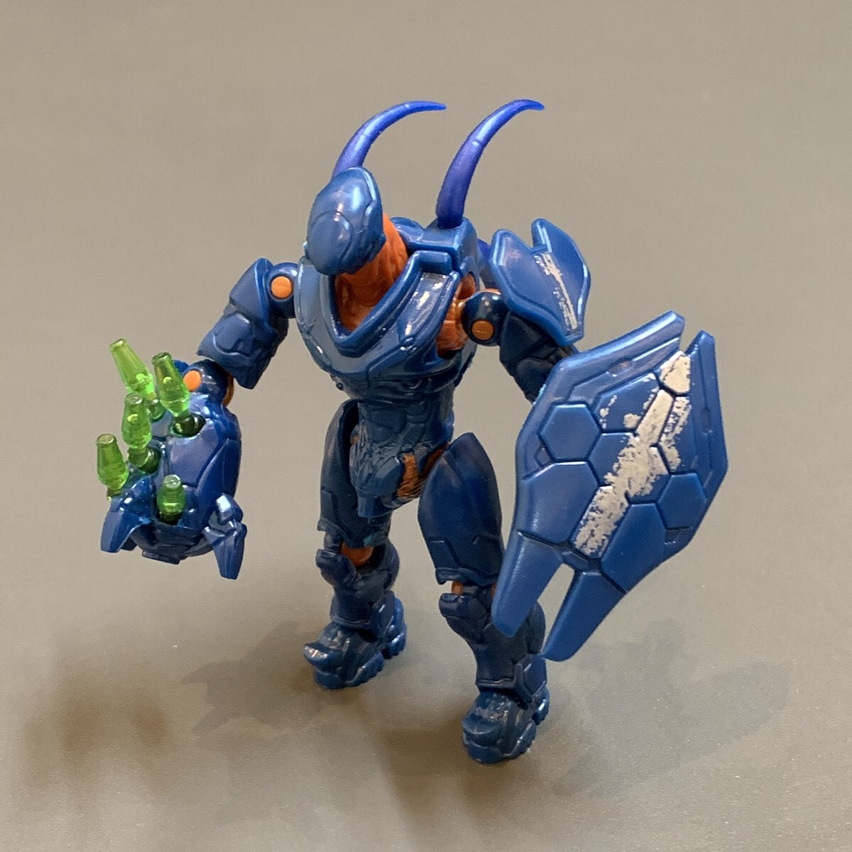 2x New 3.5'' Mega Bloks CONSTRUX HALO BLUE HUNTER Bloks figure Warthog Run GFT55