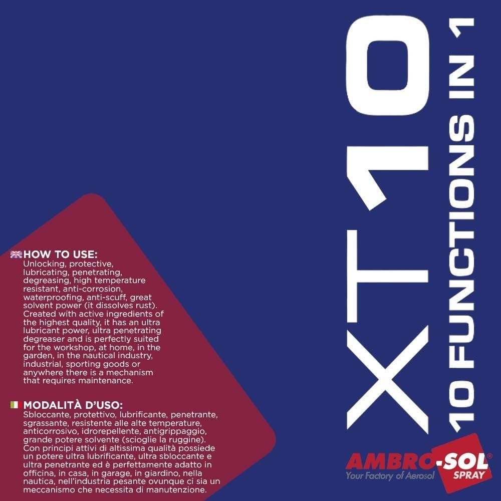 Ambro-Sol XT 10 Multifunction Lubricating Unlocking Rust Solvent Spray 75ml