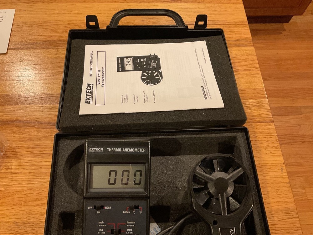 Extech Instruments Model 451112 FieldMaster Thermo-Anemometer w/ Vane Probe