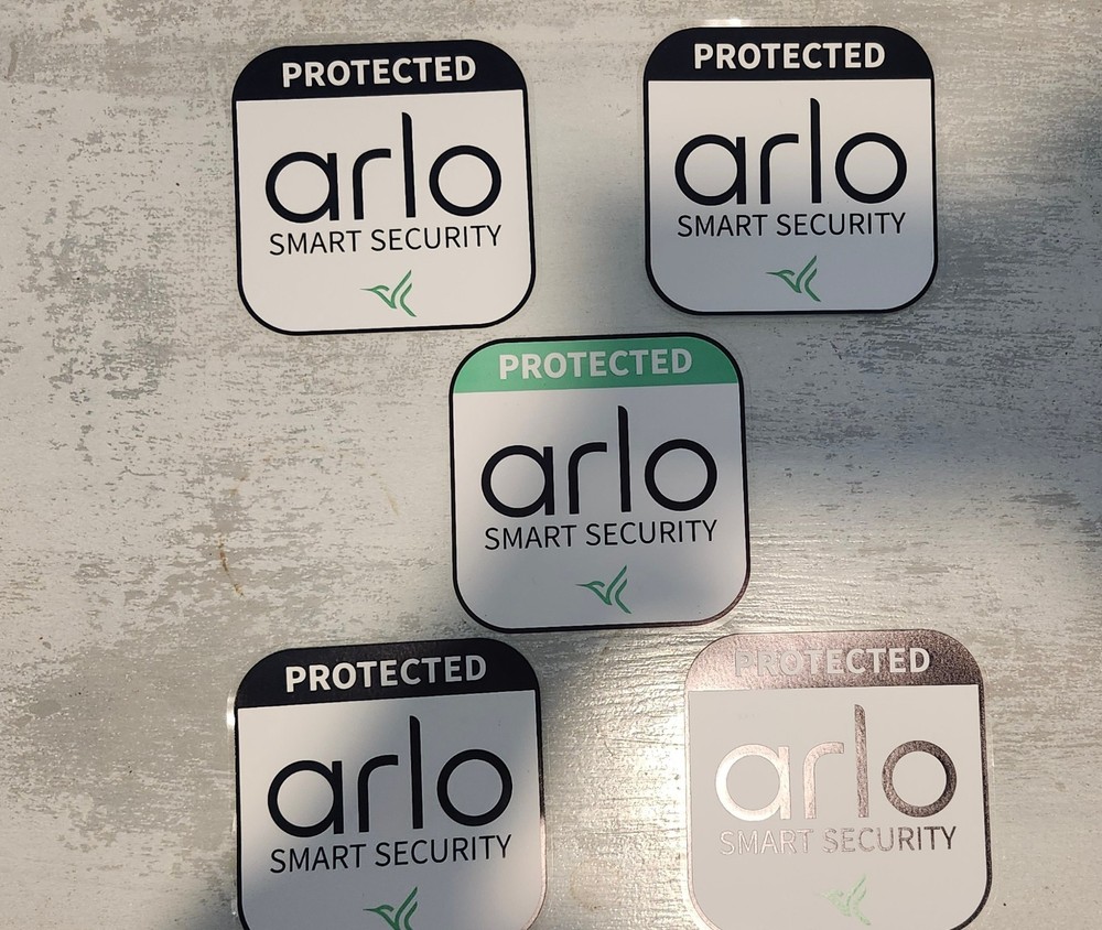 Arlo Smart Security Sticker Decal for Arlo Security Systems (5 PACK)