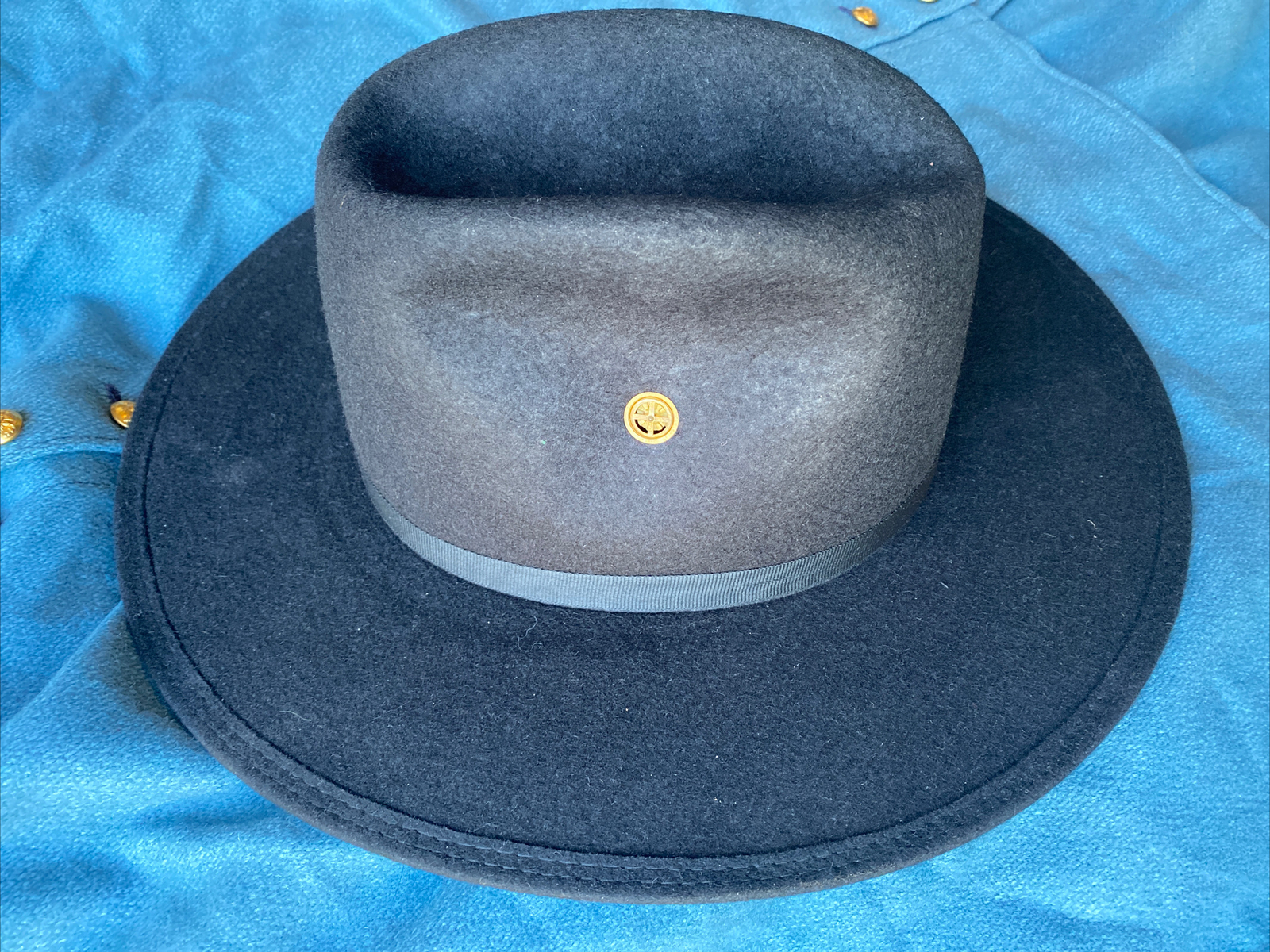 M1876 Wool Felt Campaign Hat with Bracher Vents Size 7 3/4