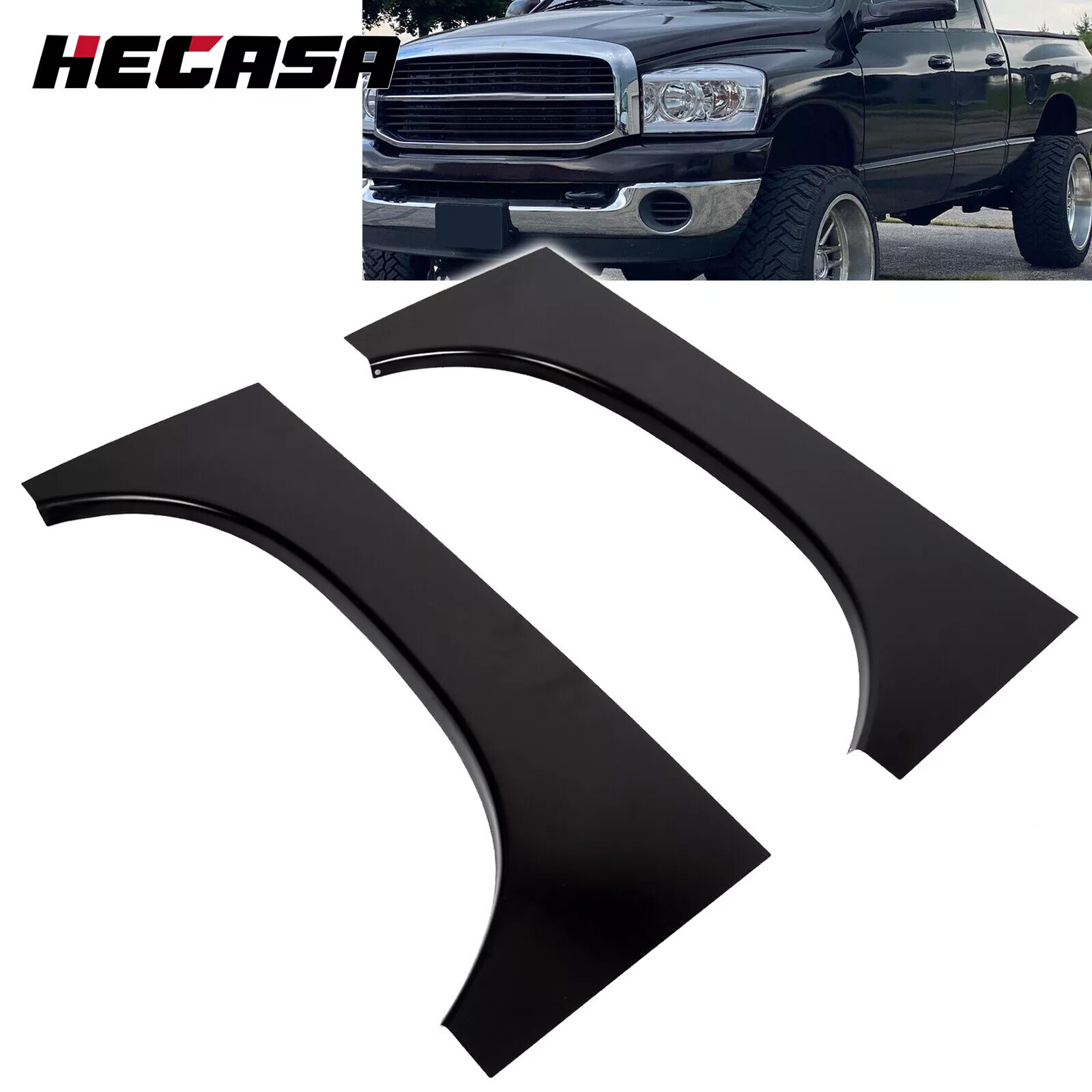 Wheel Arch Repair Rear Upper Patch Panel Pair For 02-09 Dodge Ram 1500 2500 3500