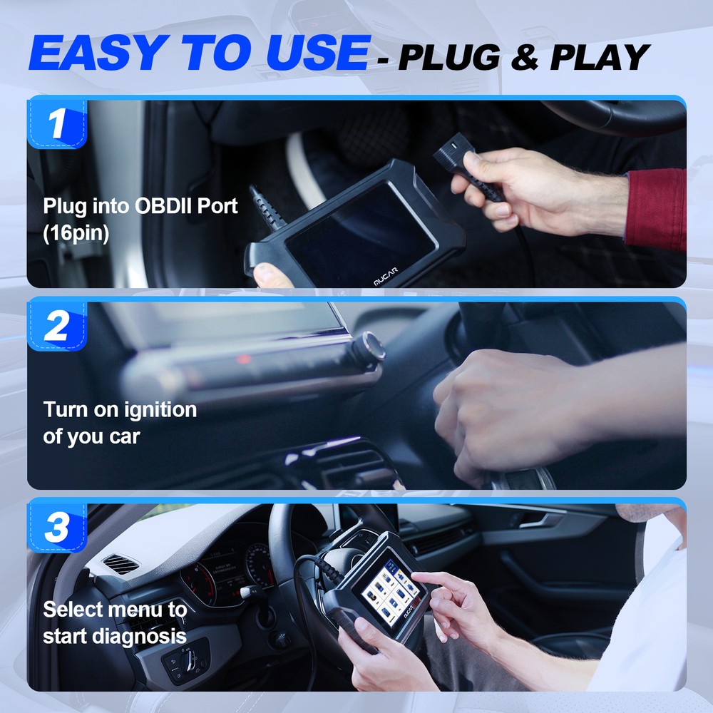 MUCAR OBD2 Scanner Code Reader Diagnostic Scan Tool Oil/EPB/SAS/TPMS/TBA/ABS/DPF