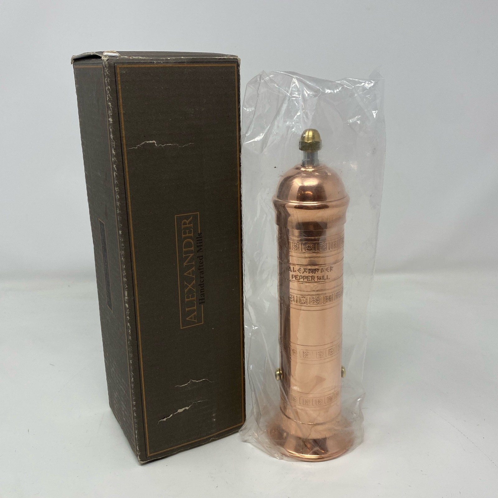 Alexander Home 8" Copper Original Greek Pepper Mill