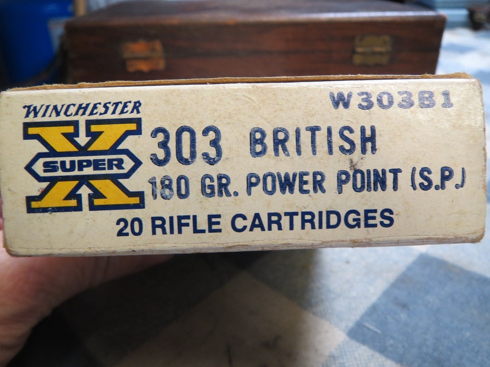 WINCHESTER SUPER X 303 BRITISH EMPTY AMMO BOX