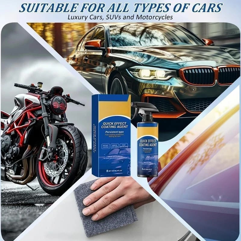 2PCS Car Coating Spray, Quick Effect Agent, Quick-Advanced Car...