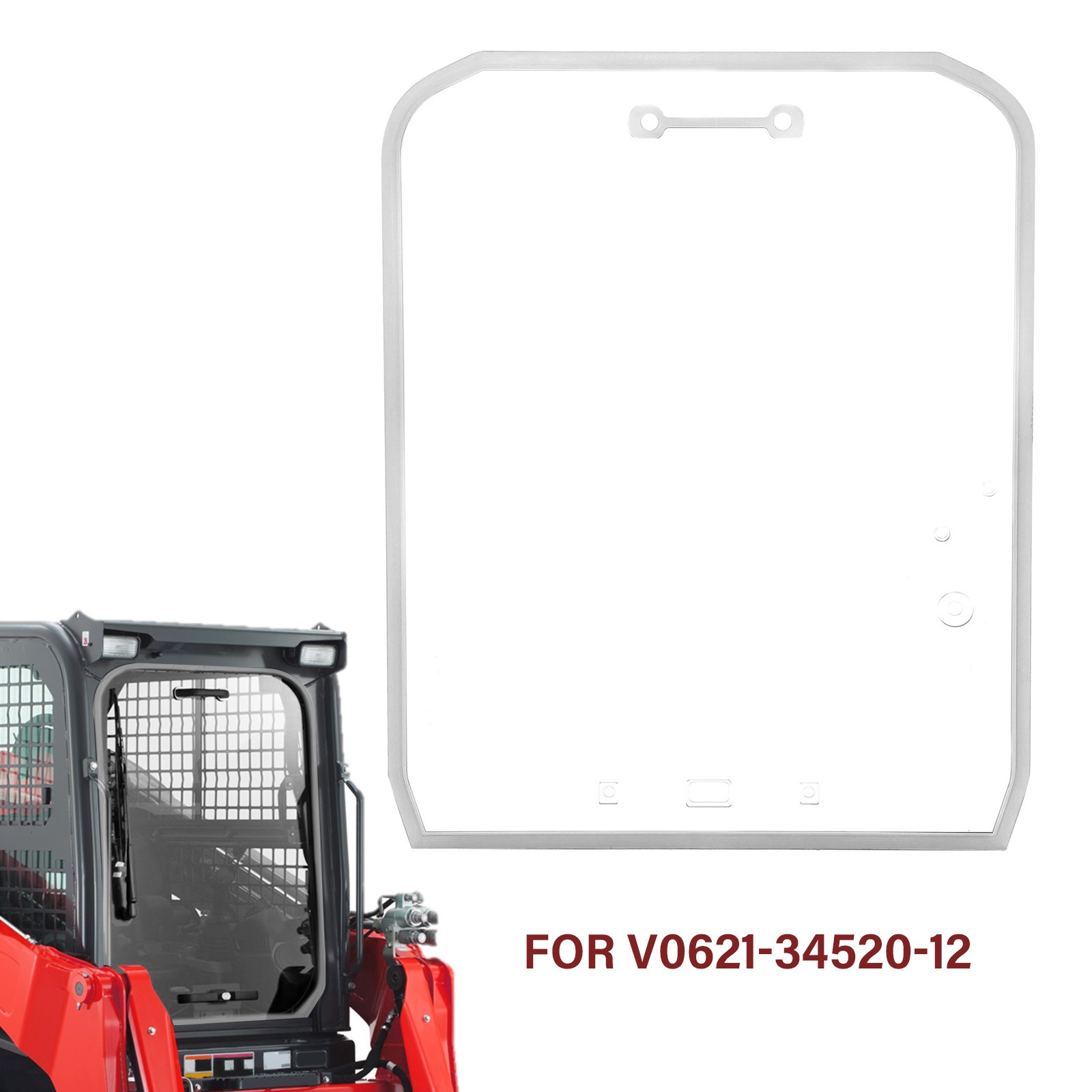 Tractor Track Loader Skidsteer Door For Kubota SVL65 SVL75 SVL97 Polycarbonate