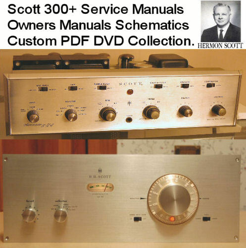 Scott Amp Amplifiers Service Manuals Schematics Audiophile Computer DVD *Nice*