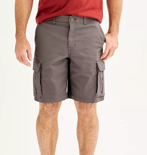 SONOMA Mens (10” Ins) Flexwear Everyday CARGO SHORTS Szs 28-42 (Many Colors) NWT