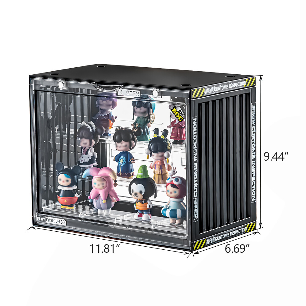 3 Tier Stackable Clear Acrylic Display Case Display Shelf Dustproof Blind Box