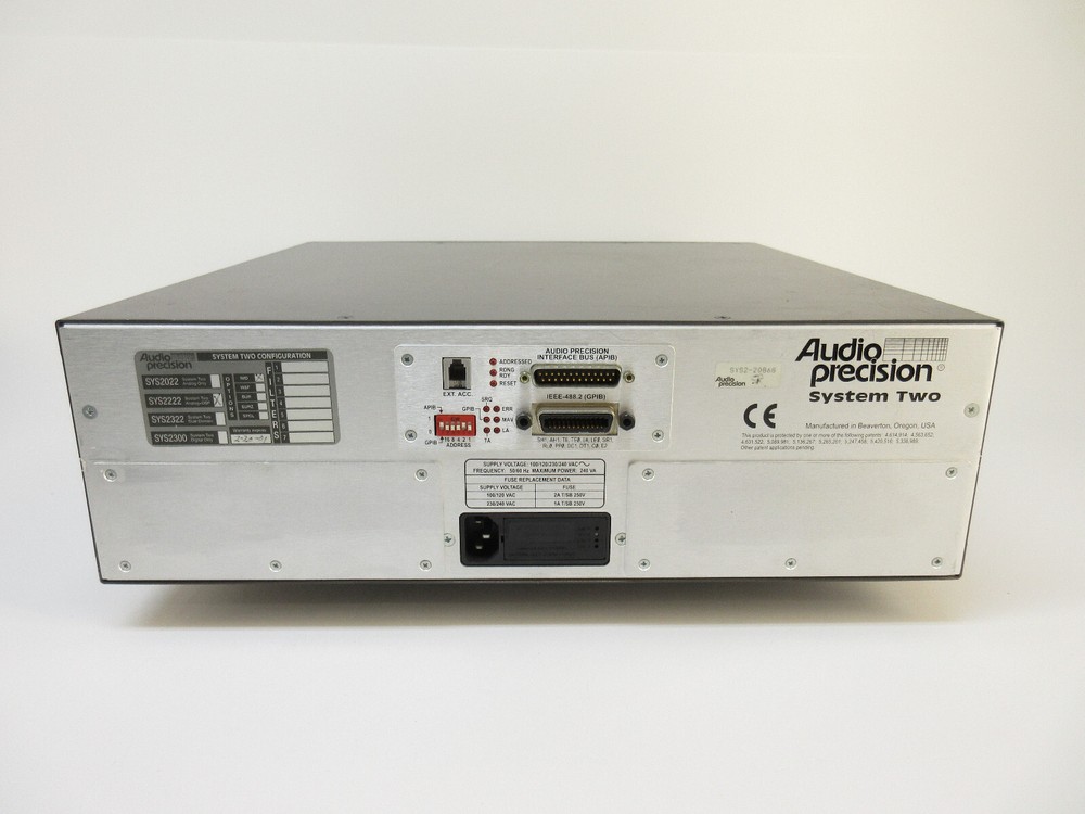 Audio Precision SYS2222 System Two Analog + DSP Audio Analyzer, Option IMD