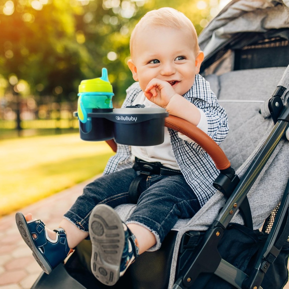 liuliuby Universal Stroller Snack Tray Attachment | Stroller Cup Holder