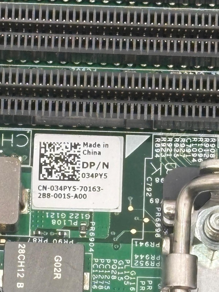 Dell 34PY5 - 4 Socket CPU PowerEdge M820 Blade Server Board w/Riser Card 04X5X5