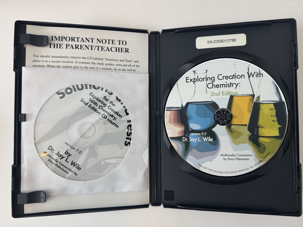 Exploring Creation with Chemistry 2nd Ed FULL COURSE Multimedia CD