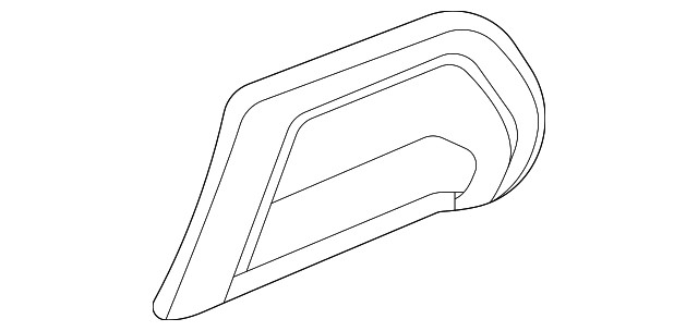 Genuine Black Driver Side Pickup Box Outer Side Panel Front Step Bezel 84721916