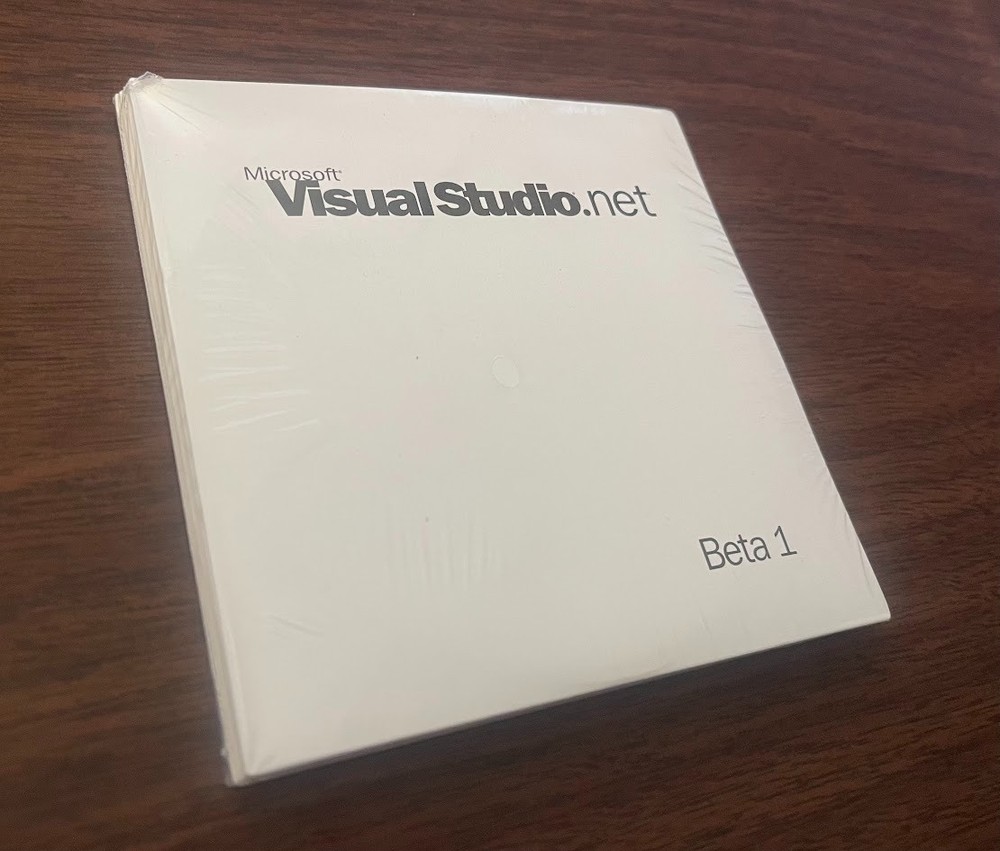 Vintage UNOPENED Microsoft Visual Studio .NET Beta 1
