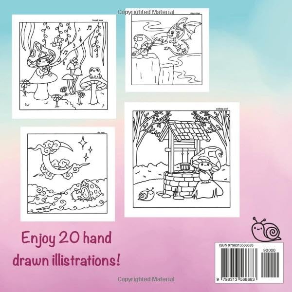 Toadstool Tales: A Fun And Relaxing Coloring Book