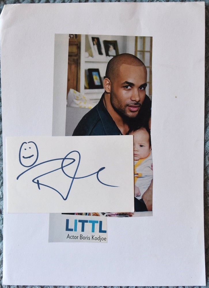 Boris Kodjoe Hand Signed Card