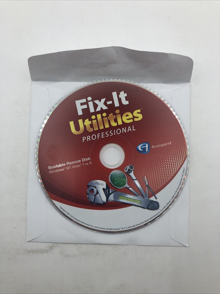 Fix-It Utilities Professional Software Opened