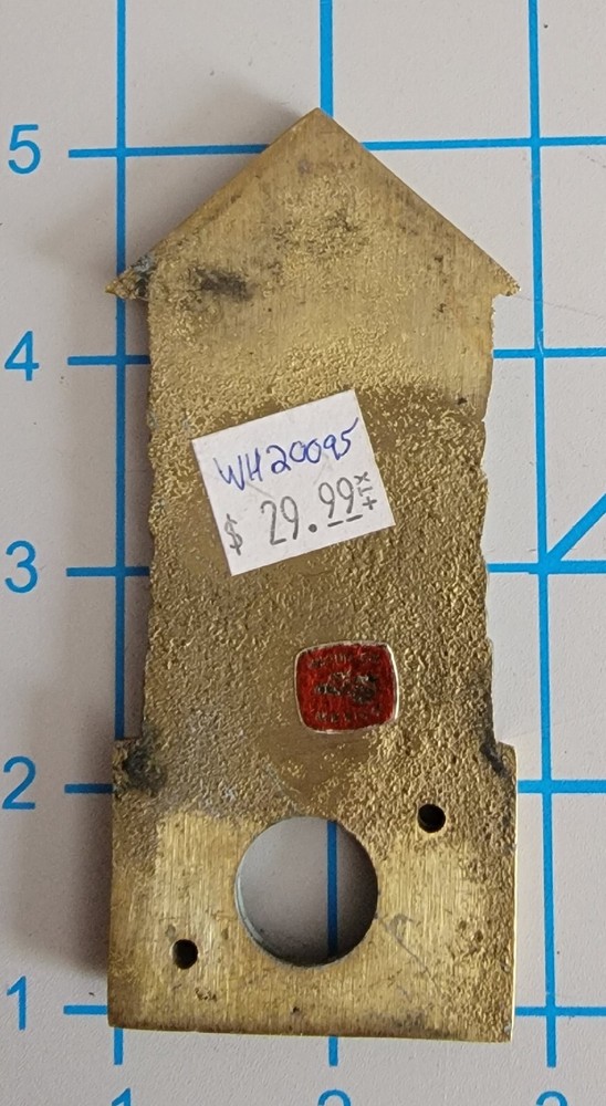 Flora and Fauna Solid Brass Doorbell Window w/ Curtains