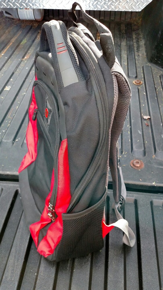 Used Swiss Gear Backpack, red and black