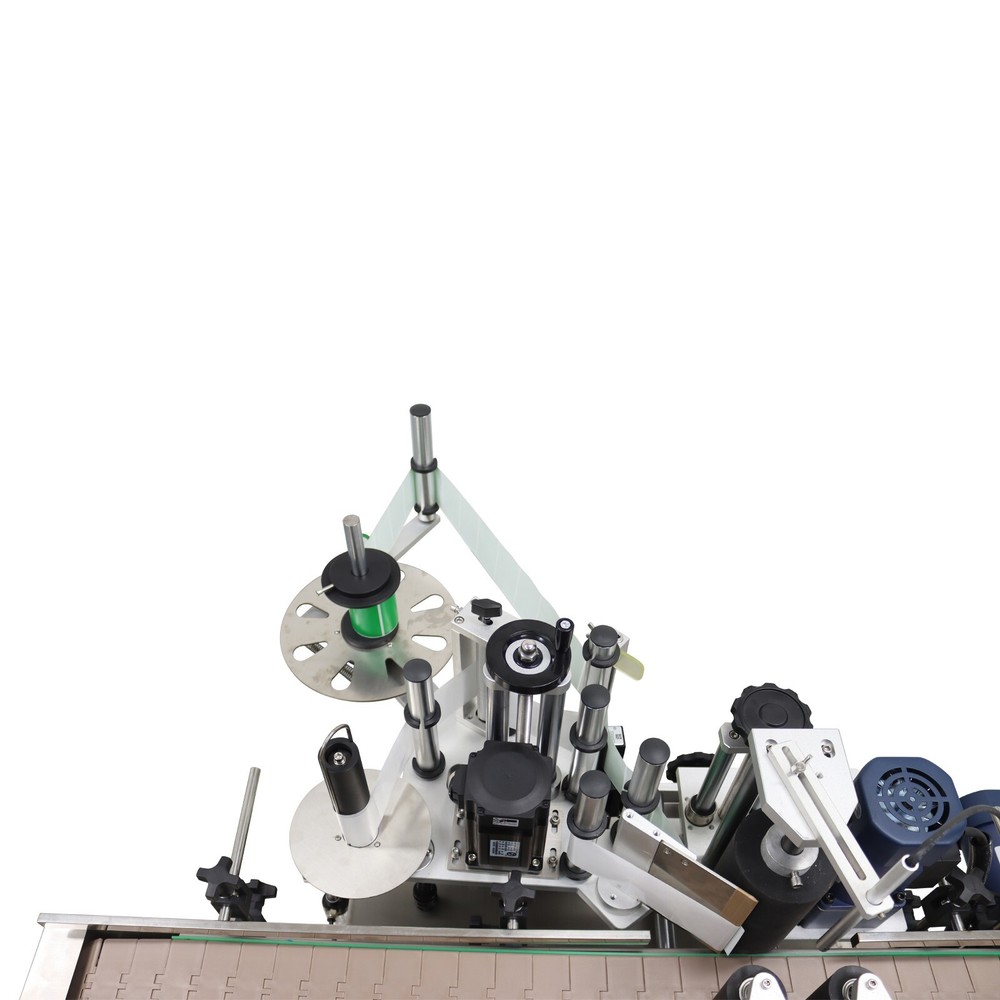 110V Desktop Automatic Round Bottle Labeling Machine for Transparent/Full Label