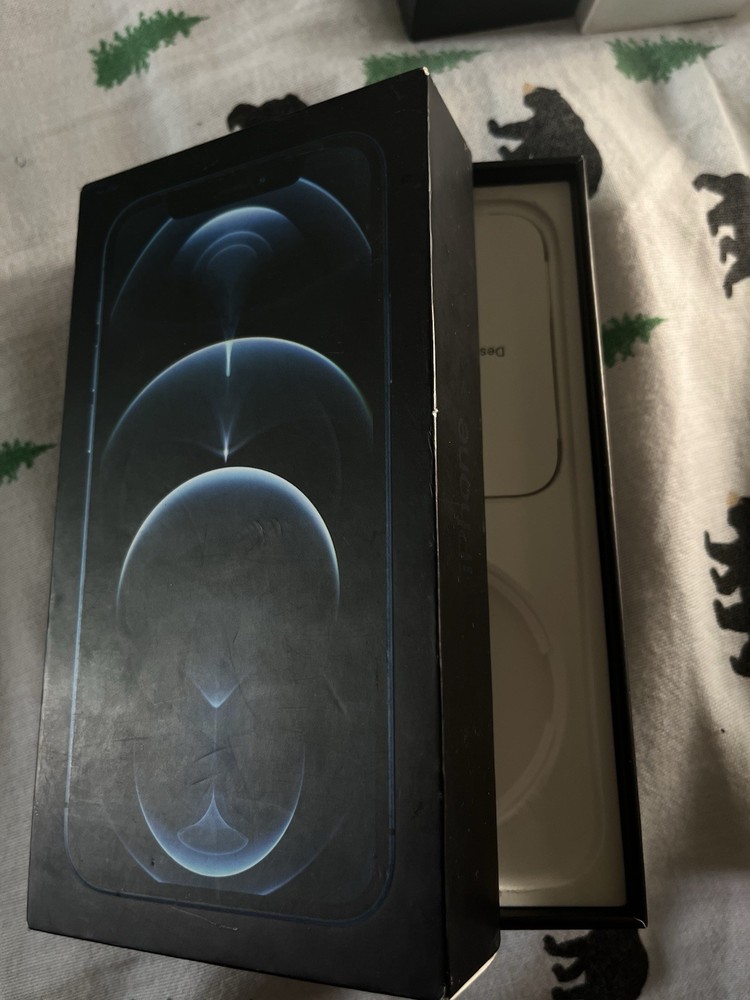 Apple iPhone 12 Pro Max Pacific Blue 128 GB EMPTY BOX ONLY