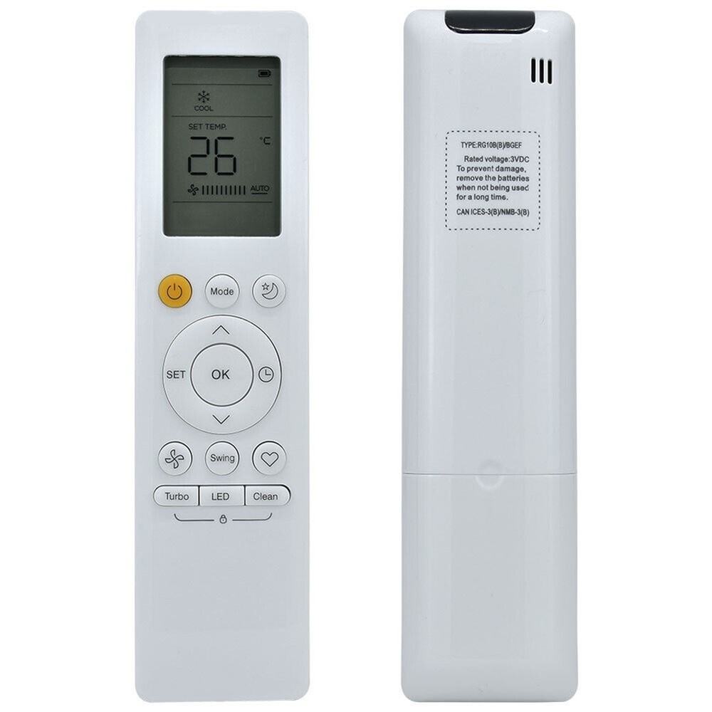 Intuitive Layout Remote Control for Midea Air Conditioning Models RG10B BGEF