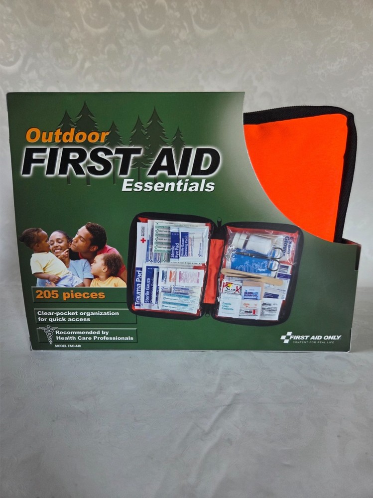 NEW, UNOPENED, "OUTDOOR FIRST AID ESSENTIALS" KIT