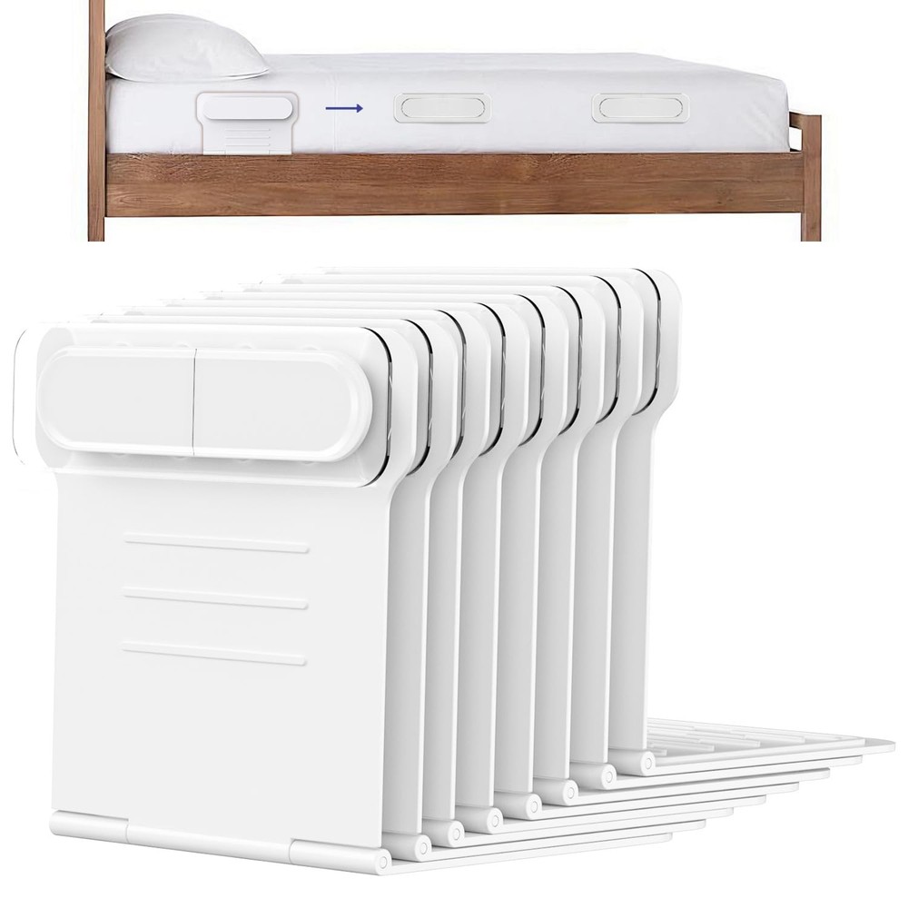 8 PCS Bed Sheet Holders Corner Side Fastener Straps Keep Sheets Tight on Bed