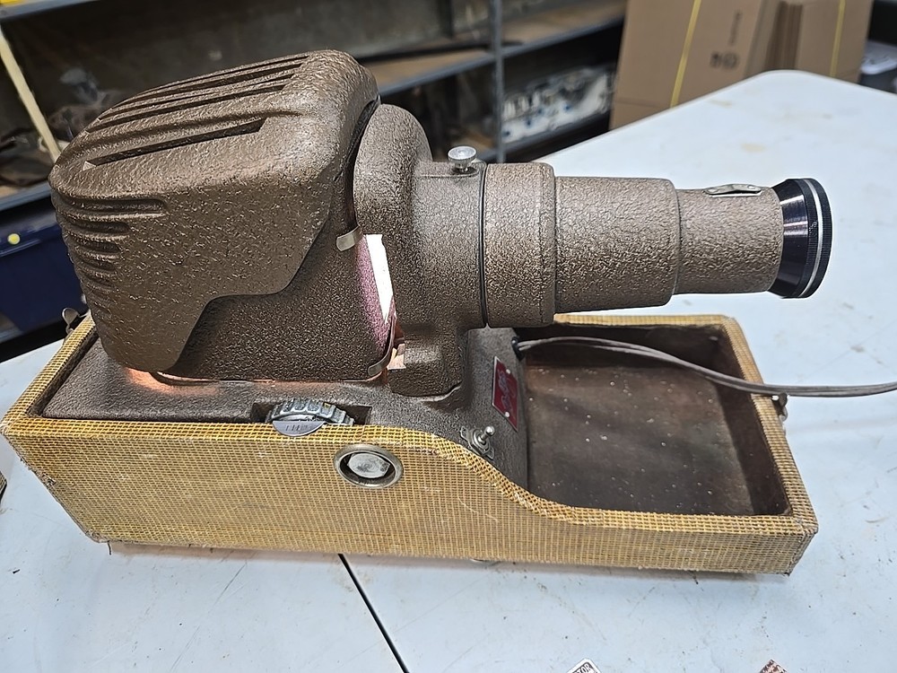 Reflex 349 Vintage Projector W/ Case Powers On Tested Works