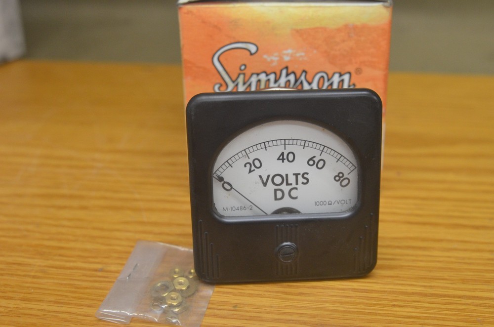 Simpson Voltmeter M-10486-2 0-80 (G-B)