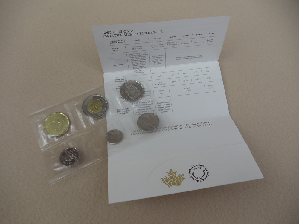 2019 Classic Canadian Uncirculated Coin Set, in poly and mint folder