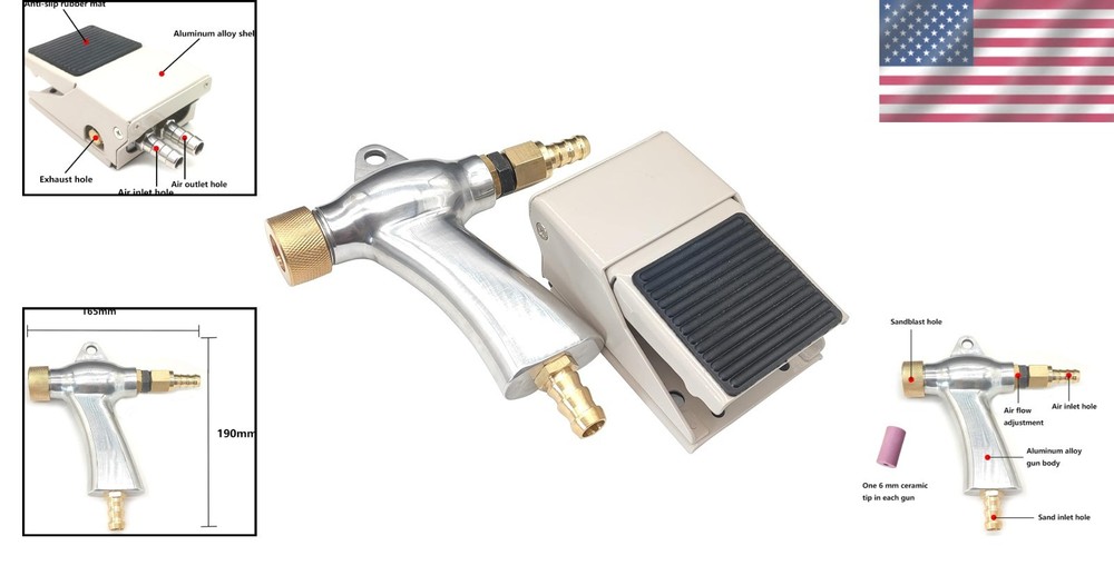 Sandblaster Gun Kit - Sandblasting Cabinet Accessory
