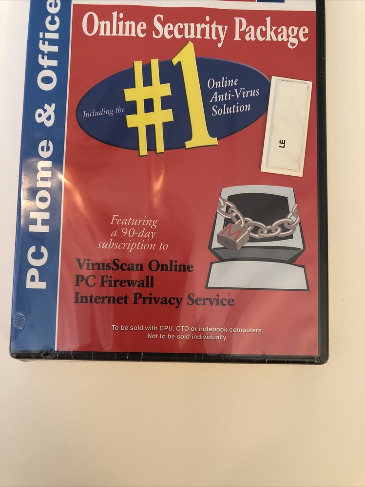 McAfee Online Security Package VirusScan Firewall Privacy Service