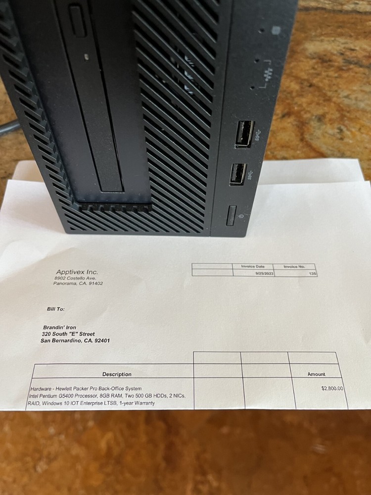 Micros RES 3700 HP Back Office System