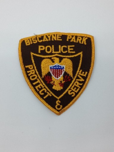 Unised Vintage Biscayne Park Florida Police Patch Patch