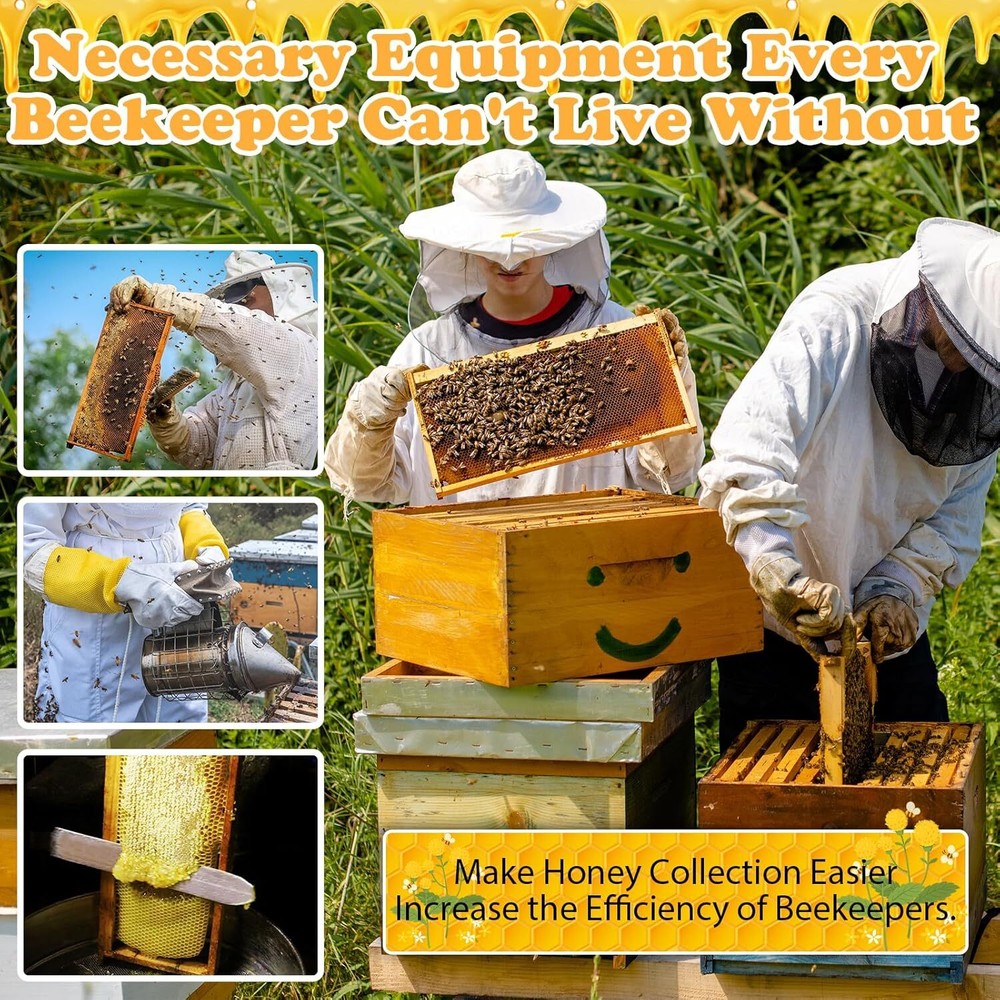 30 Pcs Beekeeping Supplies Tools Bee Suit Bee Keeping Starter Kit Bee Keeper